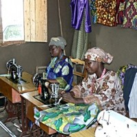 Trainees Sewing